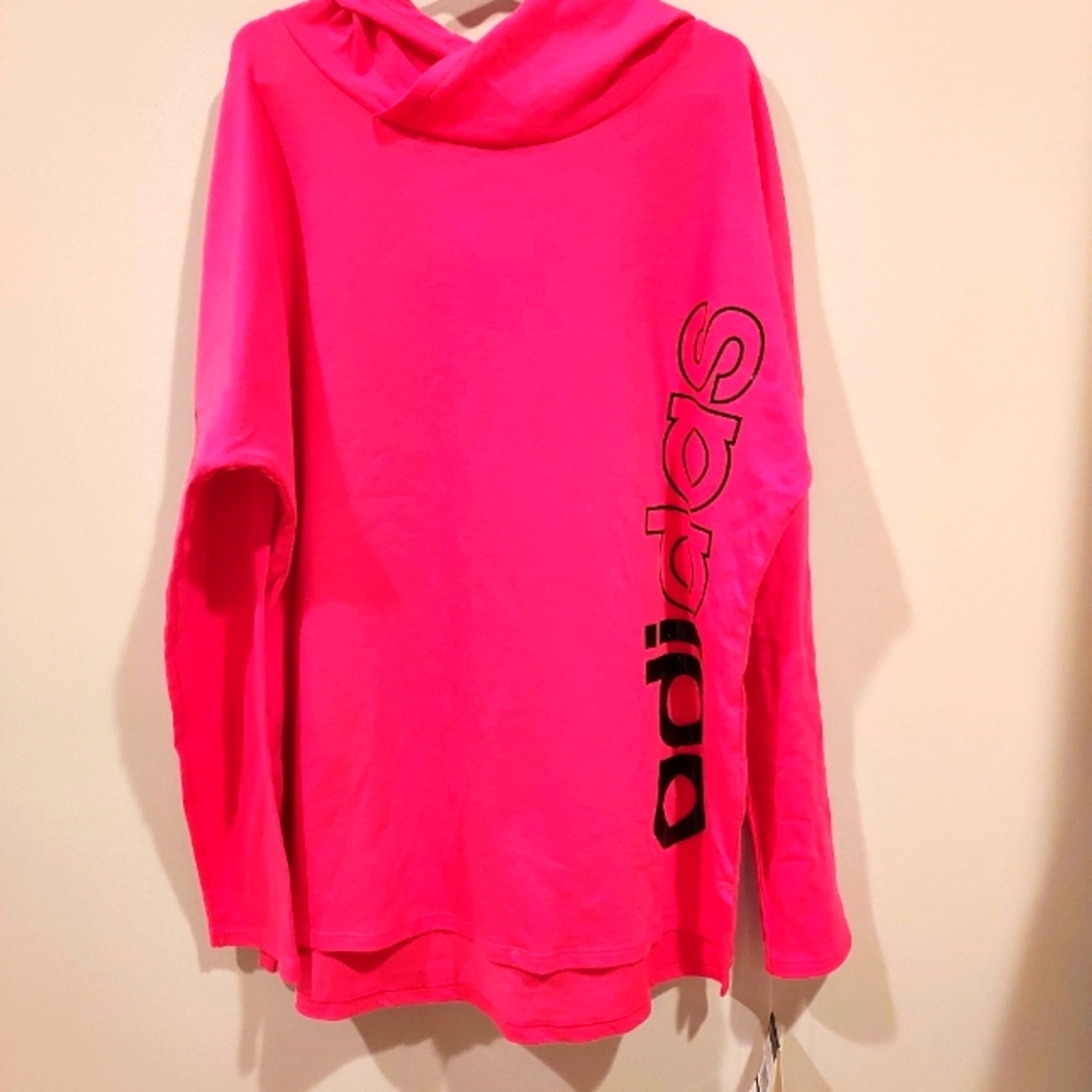 NEW Adidas Kids hooded long sleeve shirt